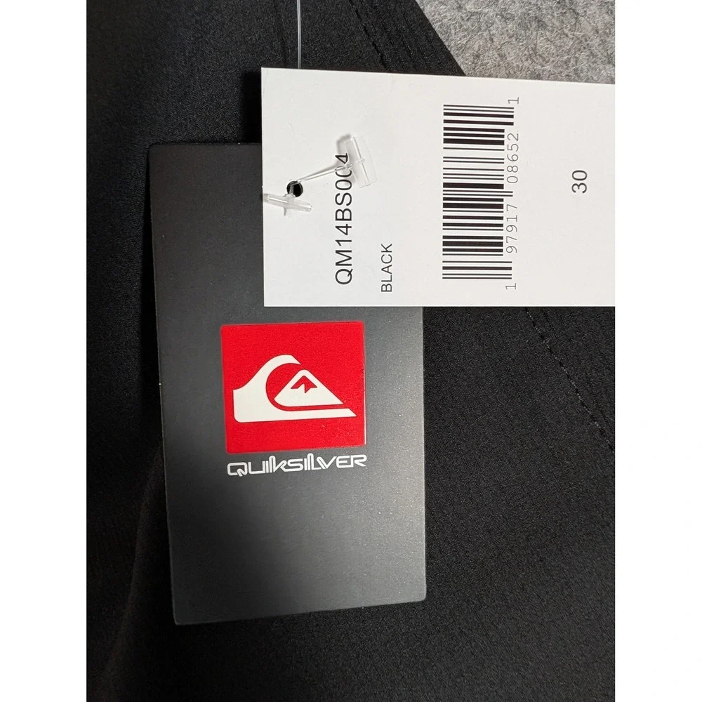 Quiksilver Mens Board Shorts Black Surf Swim Trunks Size Small 30